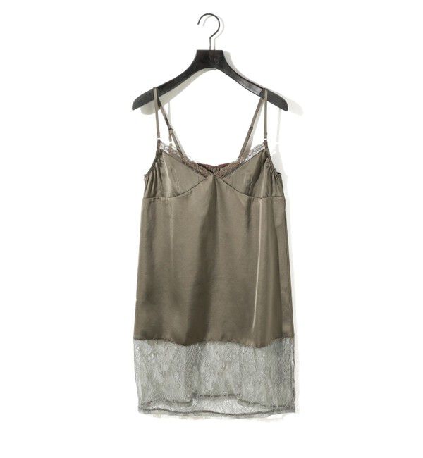 MIDIUMISOLID「MIDIUMISOLID for Ladies スリップキャミソールワンピース」|ワンピース|モカ