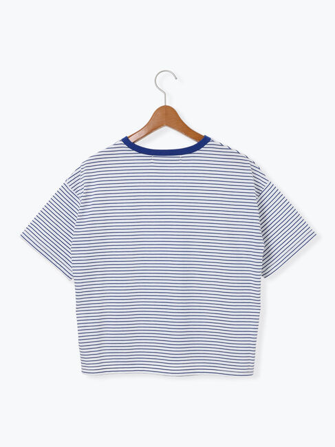 Lugnoncure「【接触冷感】細ボーダーTシャツ」|Tシャツ・カットソー|