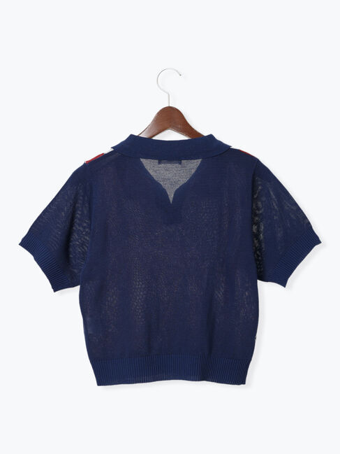 Te chichi TERRASSE「アーガイル開襟ニット」|ニット・セーター|