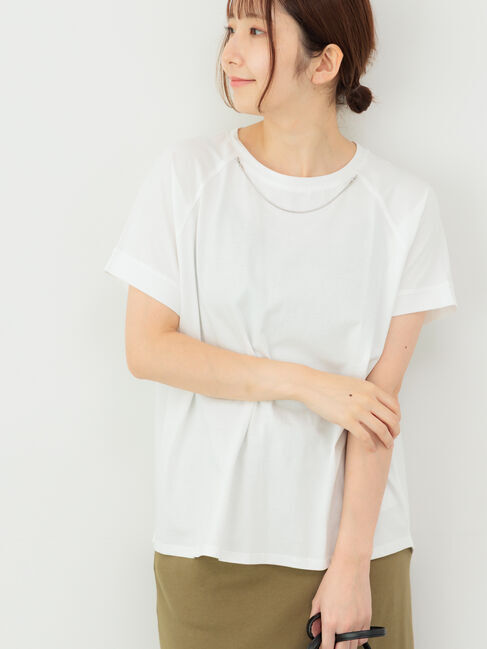 Te chichi TERRASSE「ネックレス付きTシャツ」|Tシャツ・カットソー|オフホワイト