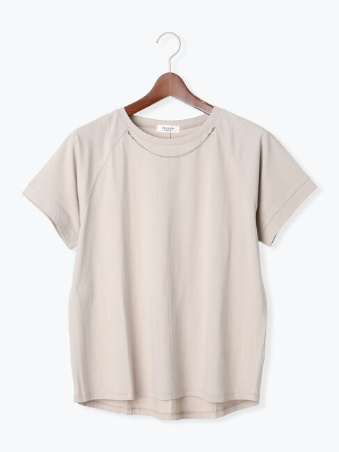 Te chichi TERRASSE「ネックレス付きTシャツ」|Tシャツ・カットソー|グレー