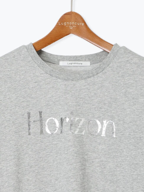 Lugnoncure「【接触冷感】箔プリントロゴTシャツ」|Tシャツ・カットソー|