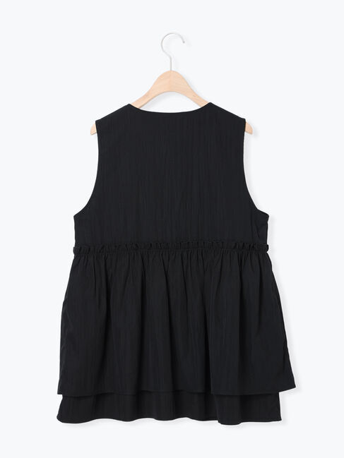 Te chichi TERRASSE「ナイロンペプラムベスト」|ダウンベスト・ベスト|