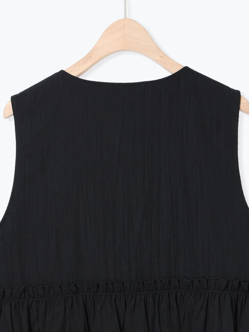 Te chichi TERRASSE「ナイロンペプラムベスト」|ダウンベスト・ベスト|