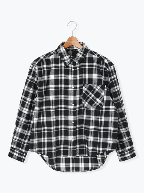 Lugnoncure「柄アソートネルチェックオーバーシャツ」|シャツ・ブラウス|