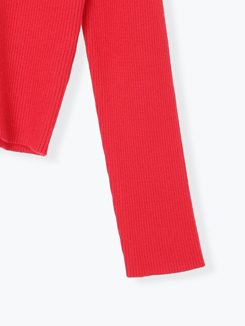 Te chichi「ウェーブメタル釦Vネックリブカーディガン」|カーディガン|