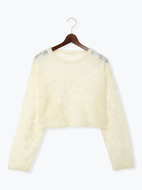 Te chichi「起毛レースニットプルオーバー（セットアップ可）《2025winter catalog item》」|ニット・セーター|