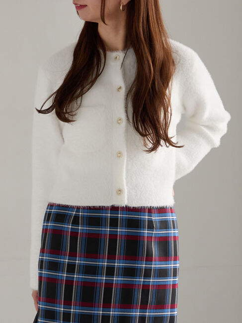 Te chichi「ショートシャギーポケットカーディガン」|カーディガン|