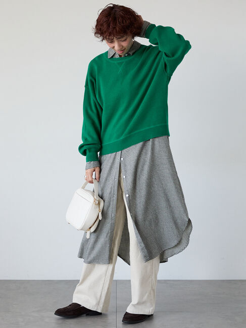 Lugnoncure「アソート起毛シャツワンピース」|ワンピース|オフホワイト