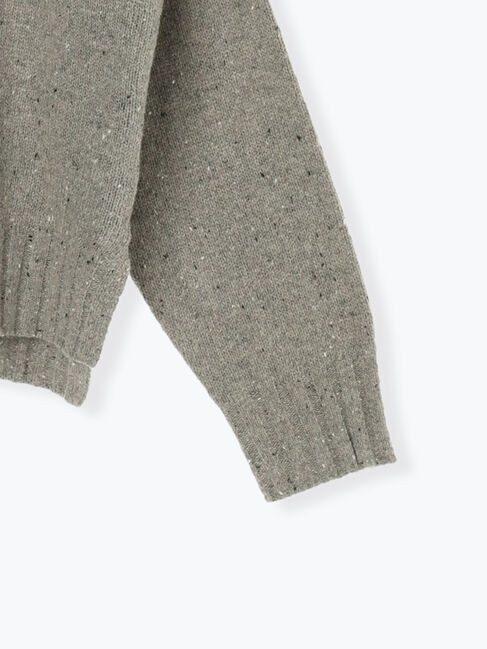 Lugnoncure「カラーネップハーフジップニット」|ニット・セーター|