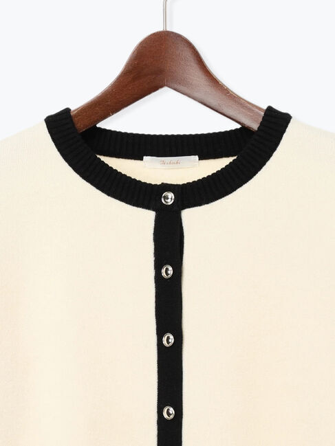 Te chichi「バイカラークラシカルカーディガン」|カーディガン|