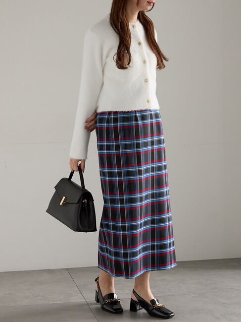 Te chichi「チェックナロースカート」|スカート|