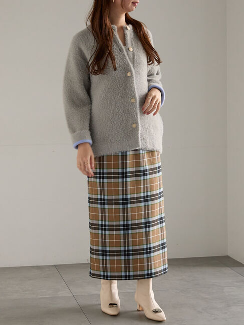 Te chichi「チェックナロースカート」|スカート|