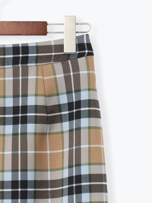 Te chichi「チェックナロースカート」|スカート|