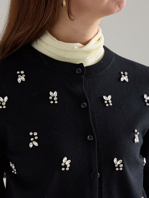 Te chichi「ビジューニットコンパクトカーディガン」|カーディガン|