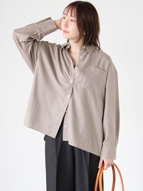 Te chichi TERRASSE「アソートオーバーシャツ」|シャツ・ブラウス|ベージュ