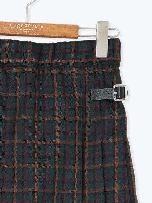 Lugnoncure「【選べる着丈】チェックキルトスカート」|スカート|