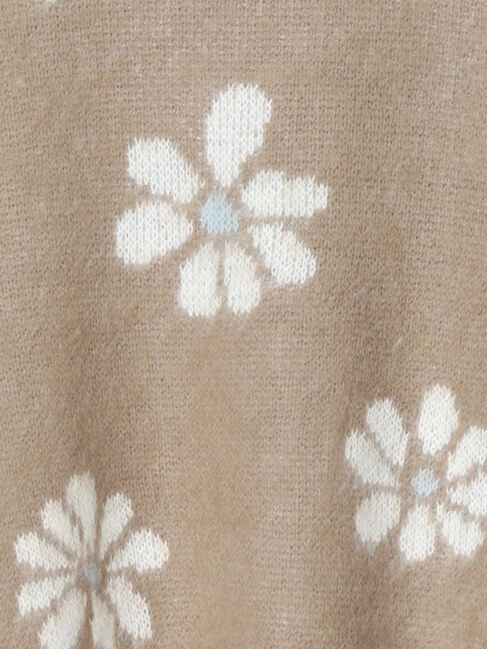 Te chichi TERRASSE「起毛花柄ジャカードニットプルオーバー」|ニット・セーター|