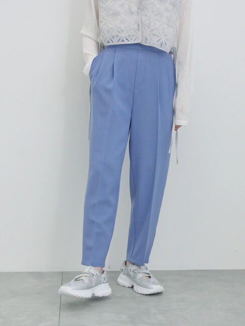 Samansa Mos2 blue「【イージーケア・吸水速乾】マルチスタイルテーパードパンツ」|その他|