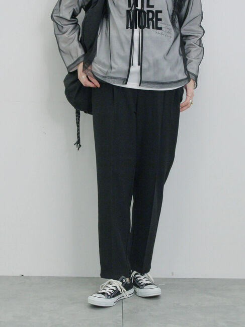 Samansa Mos2 blue「【イージーケア・吸水速乾】マルチスタイルテーパードパンツ」|その他|