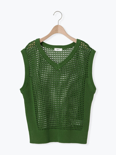 SM2「メッシュニットVネックベスト」|ダウンベスト・ベスト|