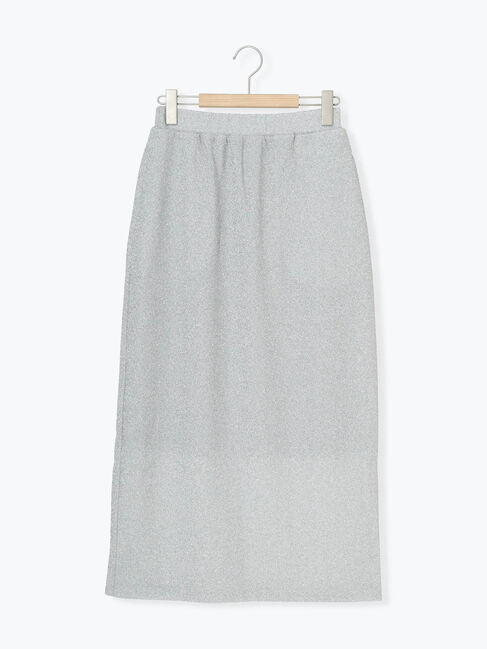 Samansa Mos2 blue「ラメナロースカート」|スカート|