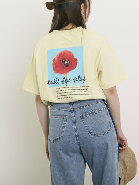 Samansa Mos2「【KELTY&times;Samansa Mos2】フラワープリントTシャツ」|Tシャツ・カットソー|