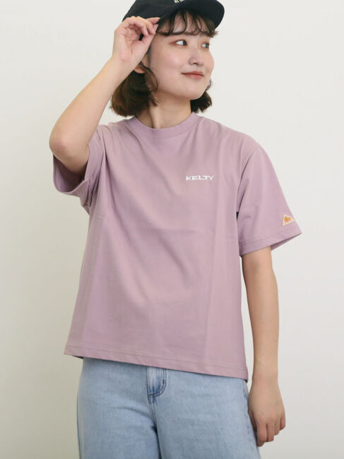 Samansa Mos2「【KELTY&times;Samansa Mos2】フラワープリントTシャツ」|Tシャツ・カットソー|ラベンダー