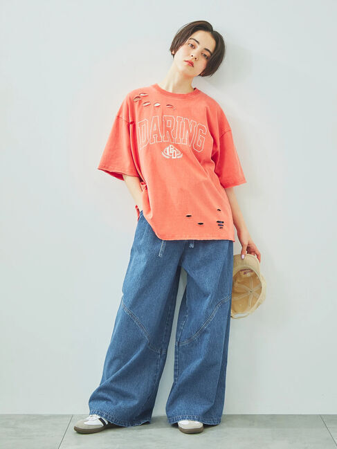 SM2「パウダー加工ロゴアソートプリントTシャツ」|Tシャツ・カットソー|