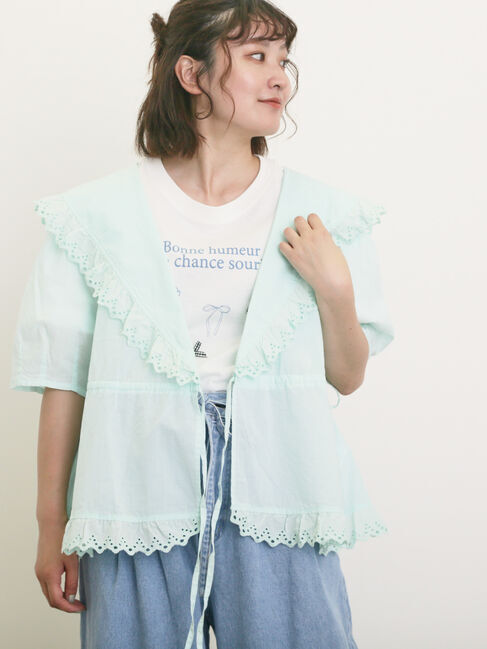 Samansa Mos2「◎カシュクールレースブラウス」|シャツ・ブラウス|