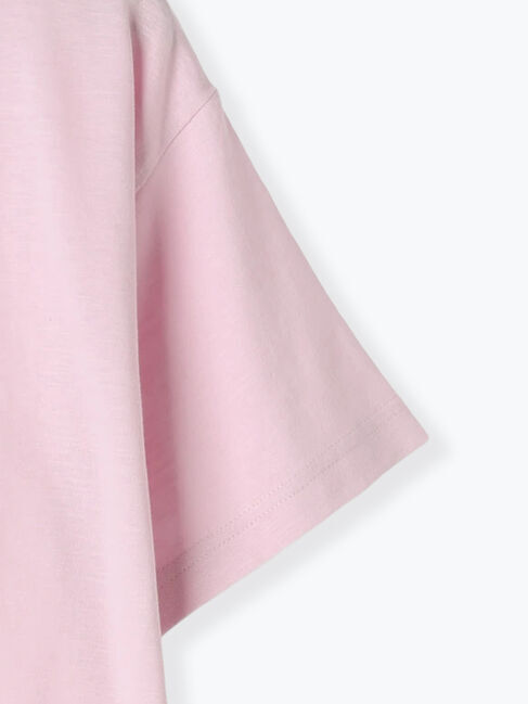 Samansa Mos2「【UVカット】スラブ天竺ロゴプリントTシャツ」|Tシャツ・カットソー|