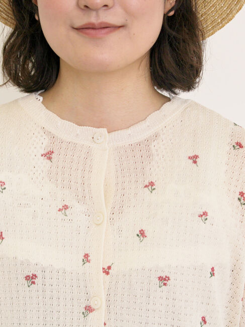 Samansa Mos2「小花柄プリントカーディガン」|カーディガン|