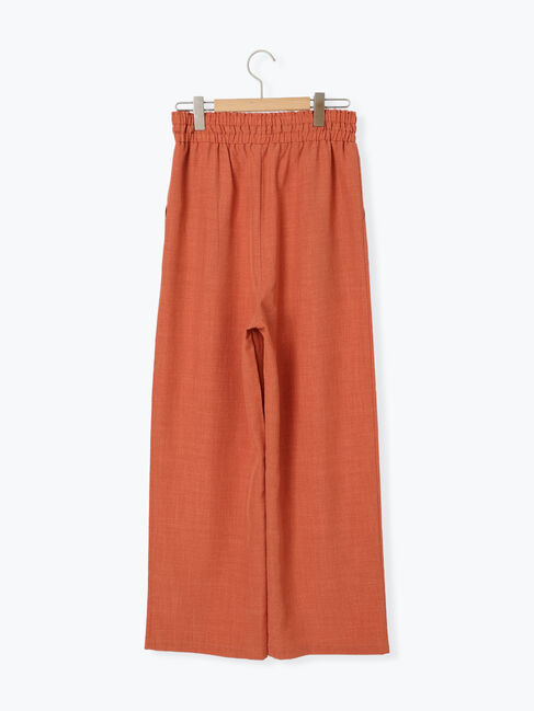 Samansa Mos2 blue「リネンタッチイージーパンツ」|その他|