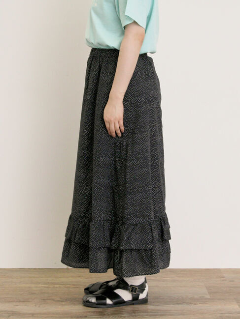 Samansa Mos2「柄アソート裾ティアードスカート」|スカート|