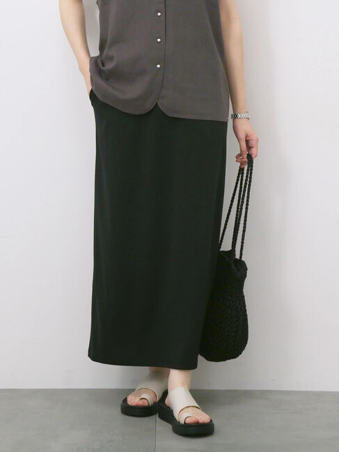 Samansa Mos2 blue「ポンチナロースカート」|スカート|