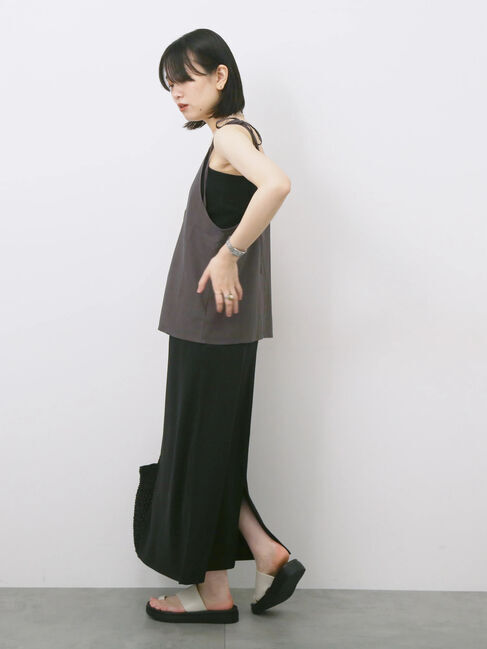 Samansa Mos2 blue「ポンチナロースカート」|スカート|