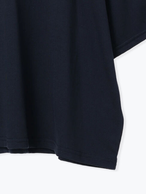 Samansa Mos2 blue「◎【接触冷感】ベロアラインリボンTシャツ」|Tシャツ・カットソー|