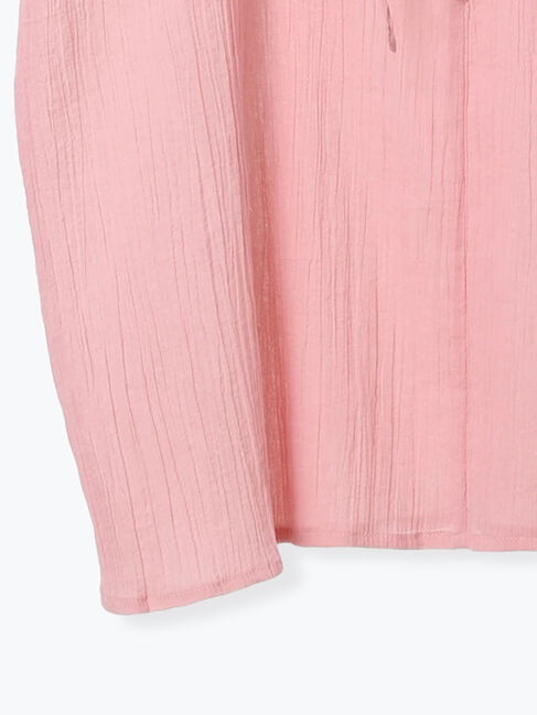 Samansa Mos2 blue「◎フリルブラウス」|シャツ・ブラウス|