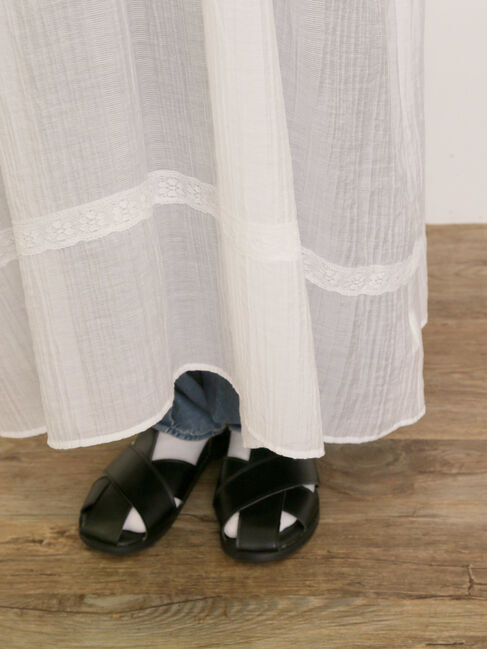 Samansa Mos2「【S/Mサイズ】◎レース切替ワンピース」|ワンピース|