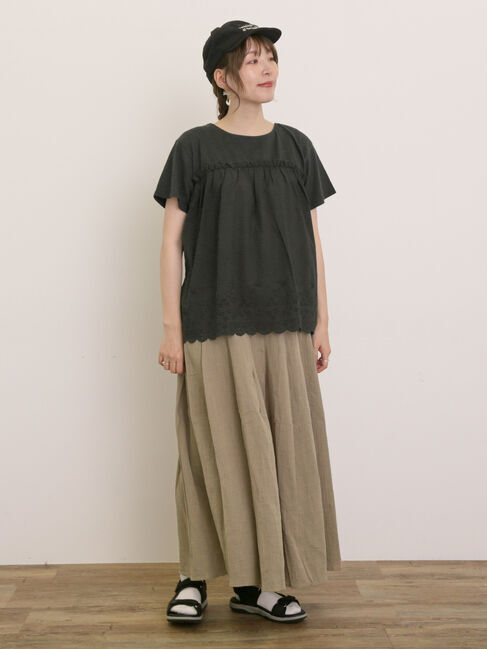 Samansa Mos2「【M/Lサイズ】◎楊柳ガウチョパンツ」|その他|
