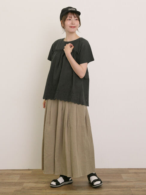 Samansa Mos2「【M/Lサイズ】◎楊柳ガウチョパンツ」|その他|