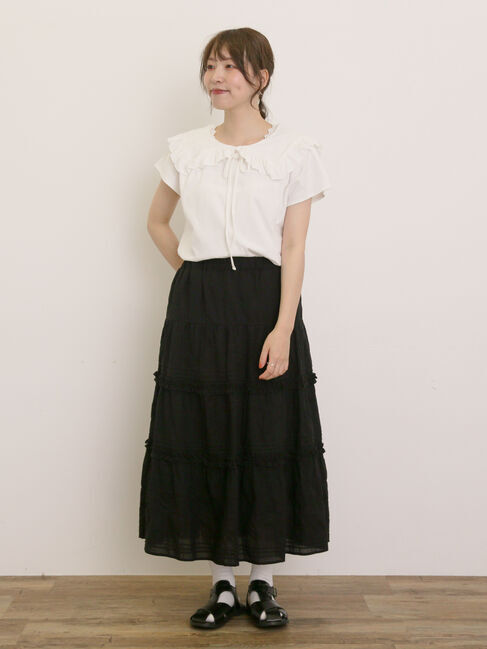 Samansa Mos2「セーラー襟Tシャツ」|Tシャツ・カットソー|