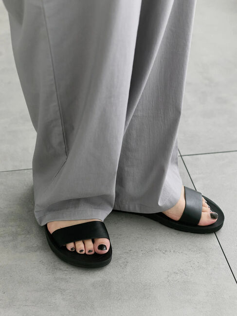 Samansa Mos2 blue「【接触冷感】ワイドイージーパンツ」|その他|