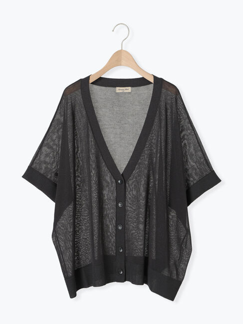 Samansa Mos2「【マシンウォッシャブル】ドルマンスリーブVネックカーディガン」|カーディガン|