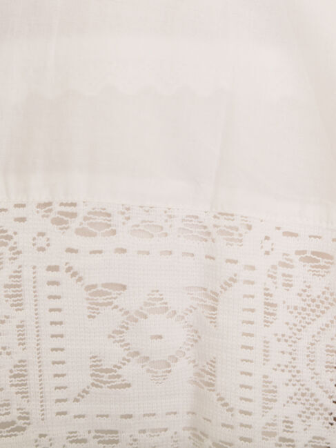 Samansa Mos2「インド裾レースシャツ」|シャツ・ブラウス|