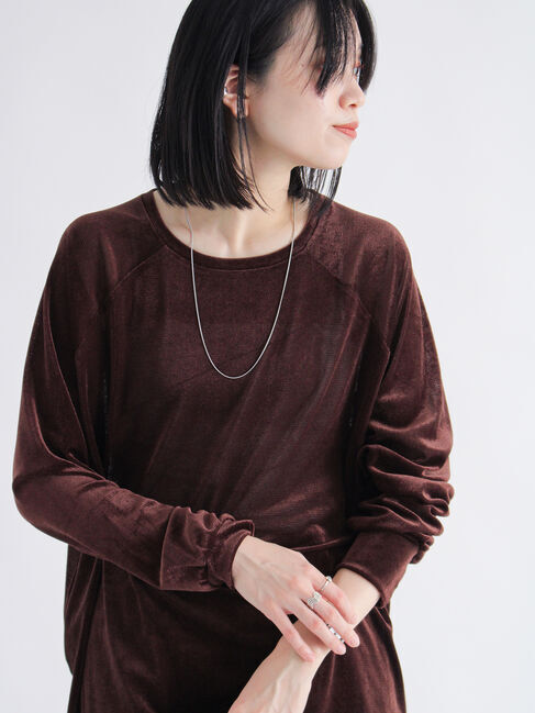 sm2rhythm「シアーベロアプルオーバー」|Tシャツ・カットソー|