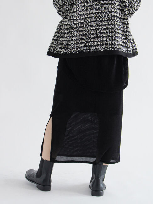 sm2rhythm「シアーベロアレイヤードスカート」|スカート|