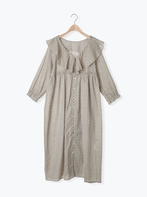 Samansa Mos2「【S/Mサイズ】柄アソート襟フリル2WAYワンピース」|ワンピース|