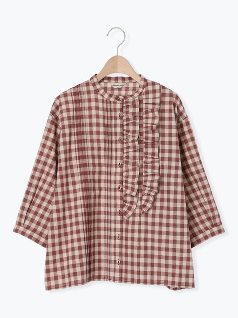 Samansa Mos2「フリルアシンメトリーブラウス」|シャツ・ブラウス|