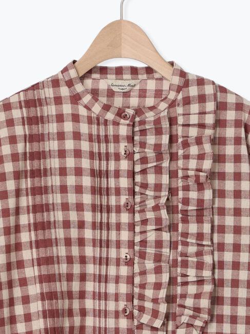 Samansa Mos2「フリルアシンメトリーブラウス」|シャツ・ブラウス|